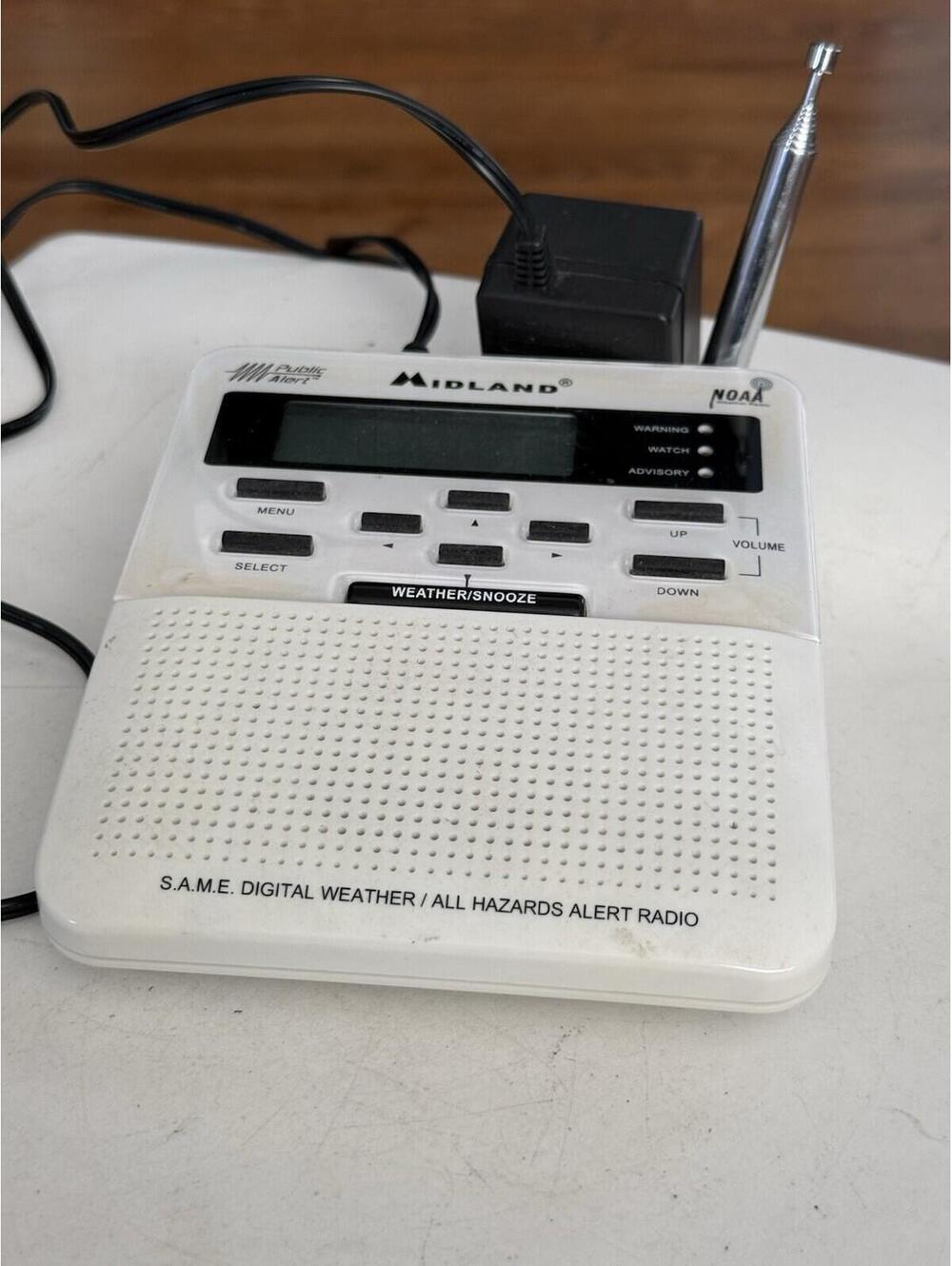 Midland Weather Alert Radio WR-100 RADIO NOAA & Public Alerts STORM RADIO